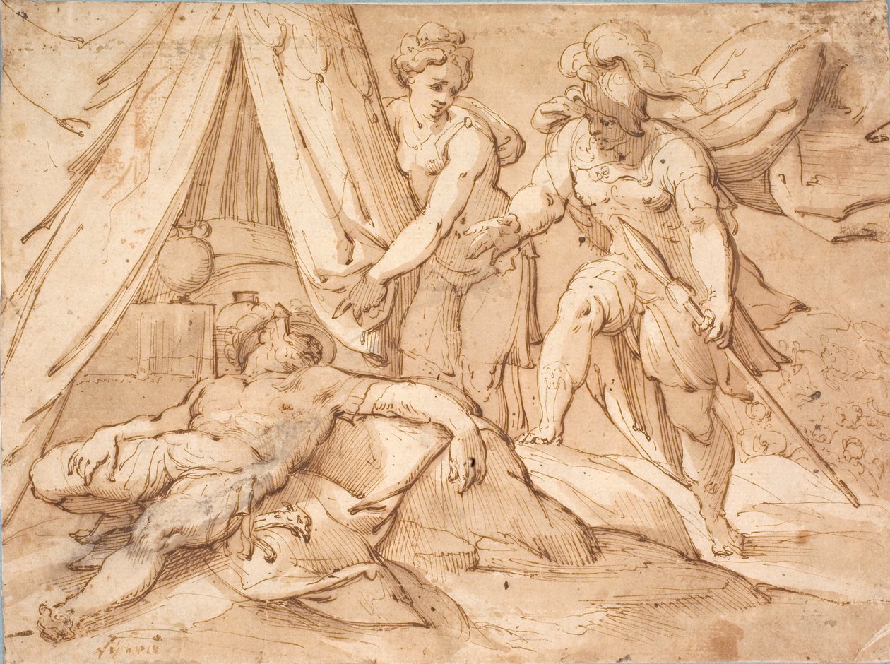 Dinamarquês:  Jael e Sisera de Hans von Aachen