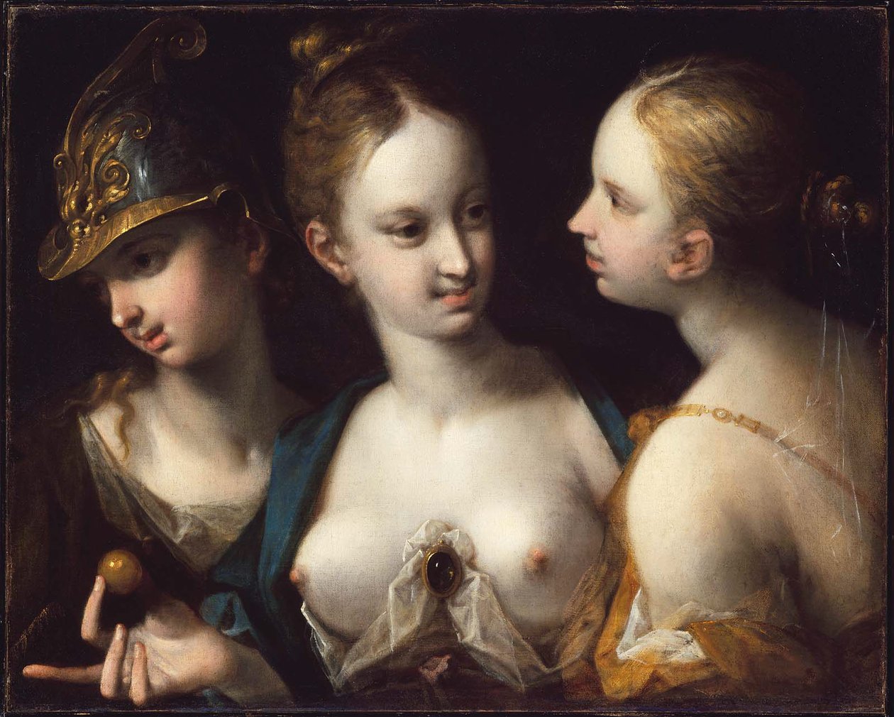Pallas Athena, Vénus e Juno de Hans von Aachen