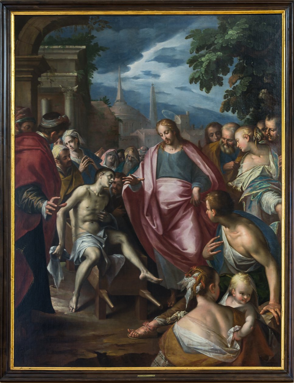 Criação do filho da viúva de Naim de Hans von Aachen