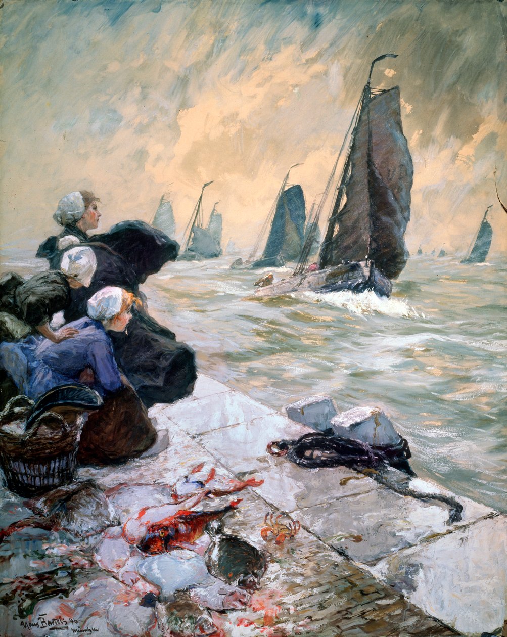 The Fishermans Wifes, 1896. de Hans von Bartels