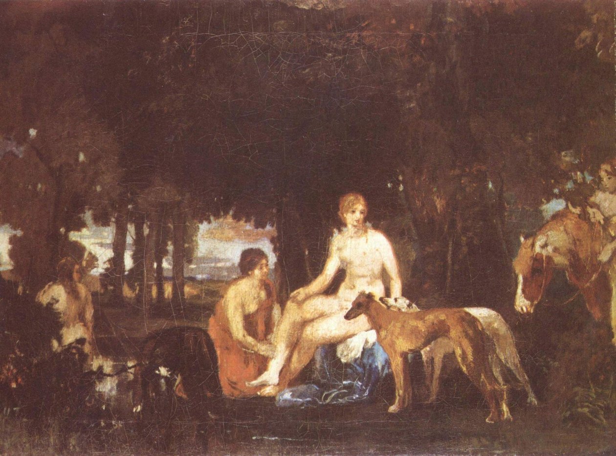 Diana a banhar-se de Hans von Marées