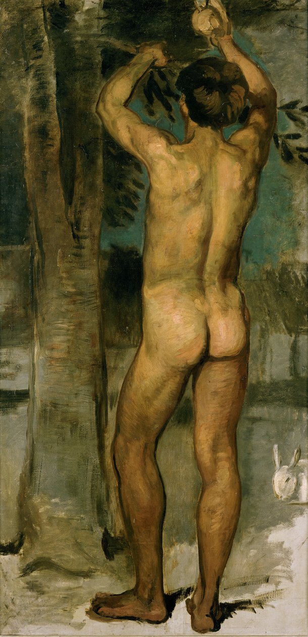 Apanhadores de laranjas. Estudo para os frescos da Estação Zoológica de Nápoles de Hans von Marées