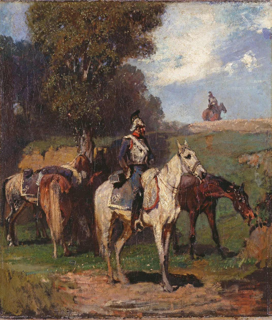 Couraceiros em repouso de Hans von Marées