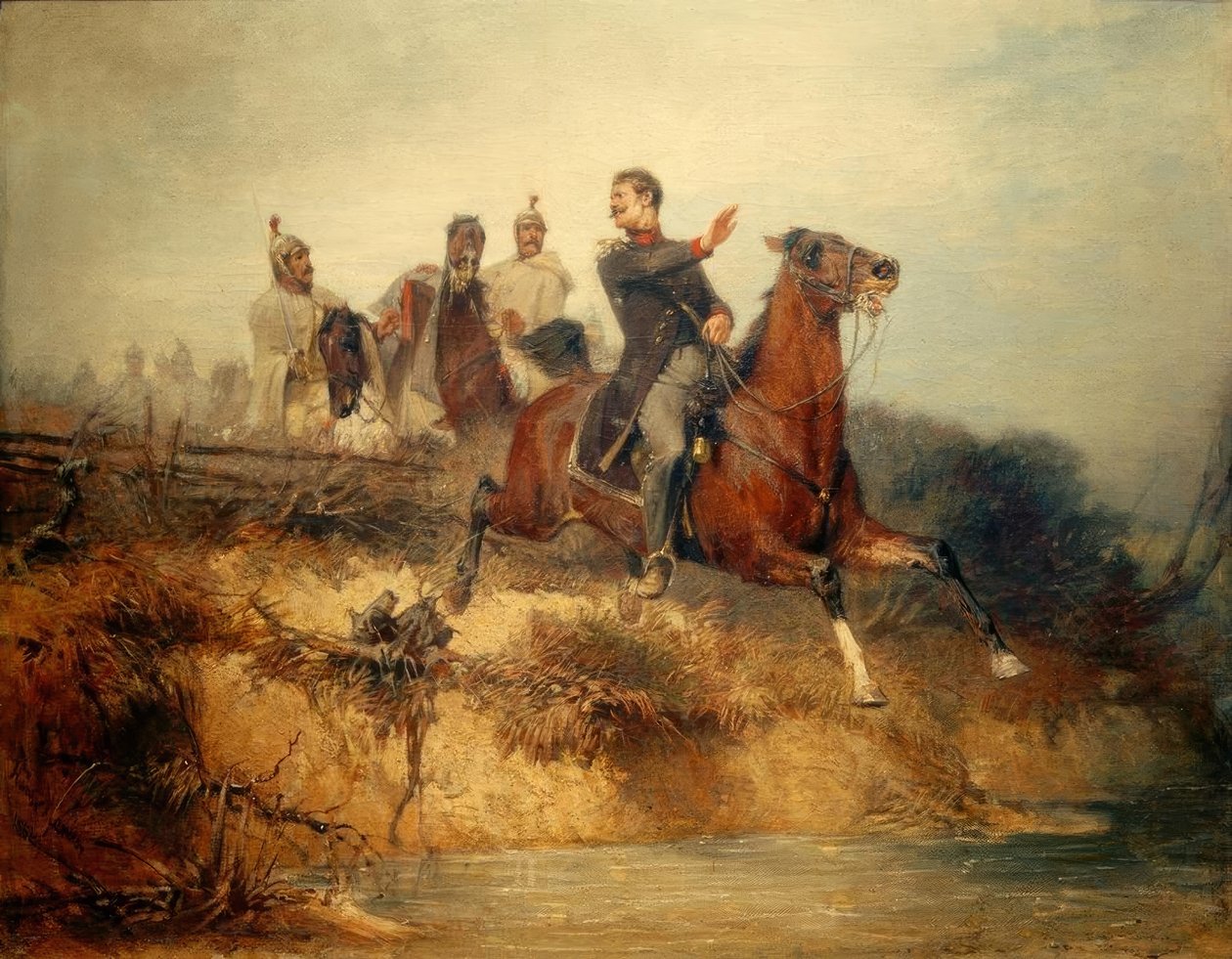 Cena das guerras de libertação de Hans von Marées