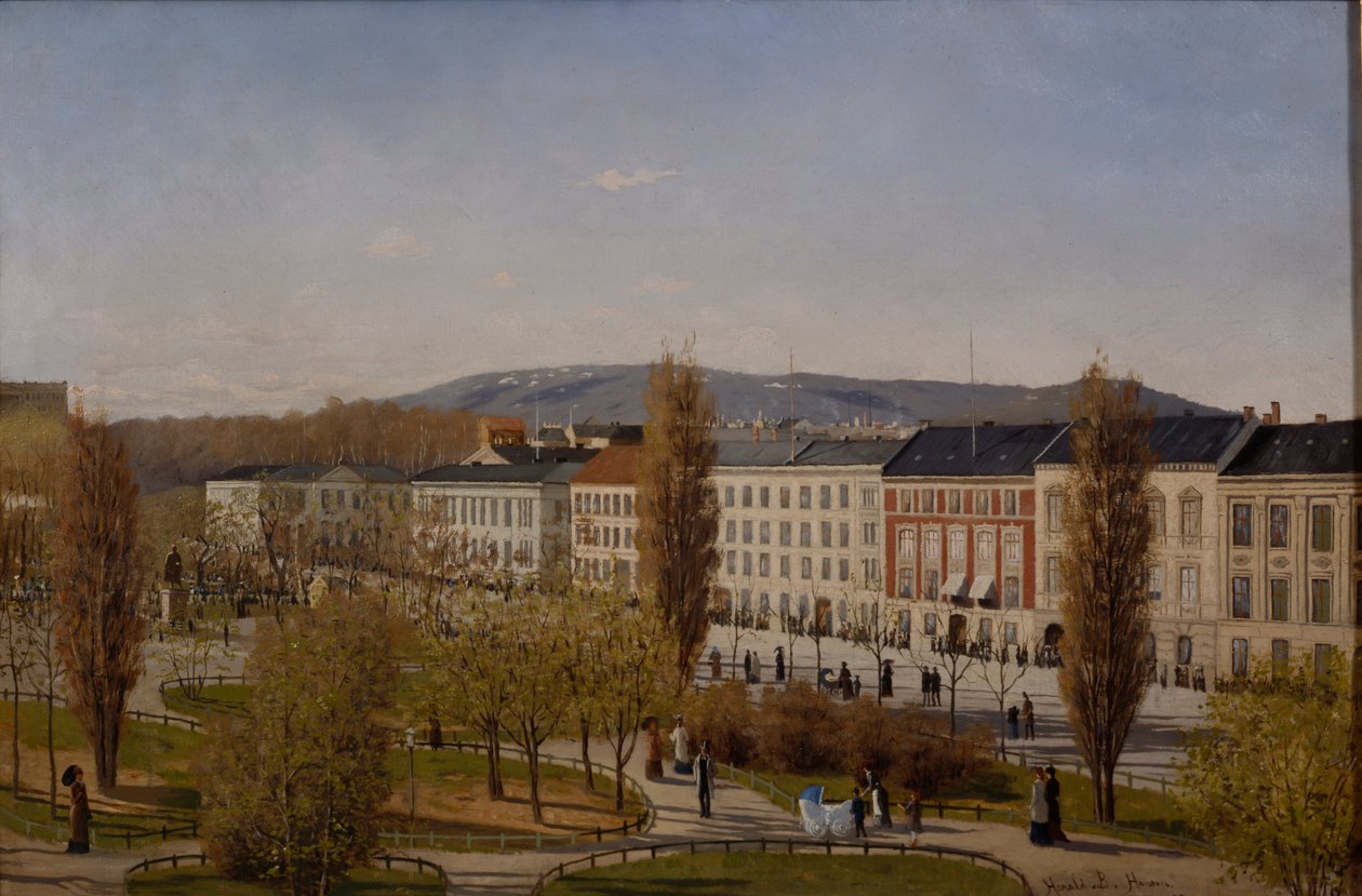 Rua Karl Johans de Harald B. Hansen
