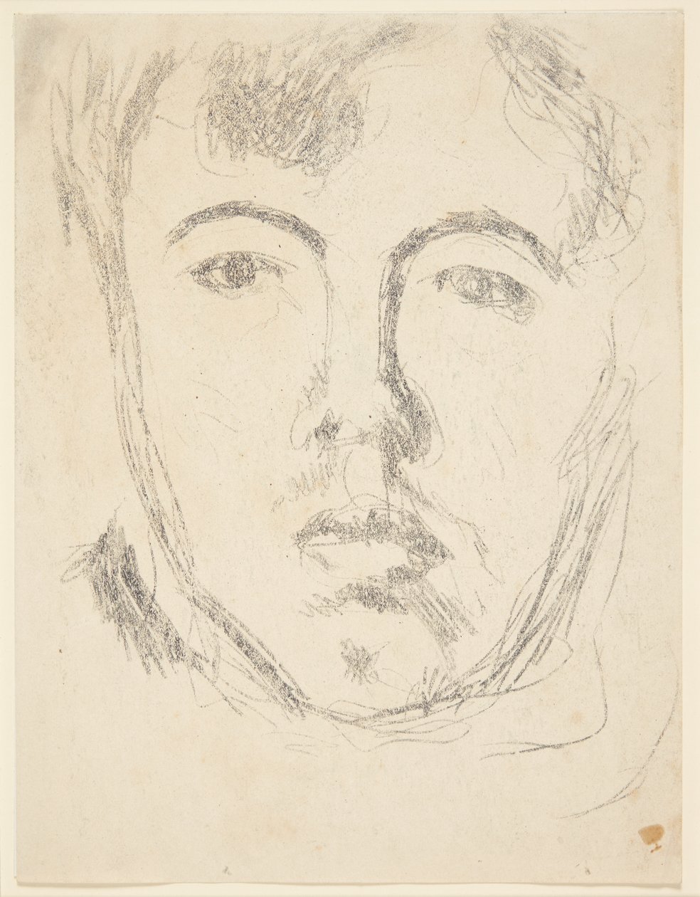 Auto-retrato. Cabeça na cara de Harald Giersing