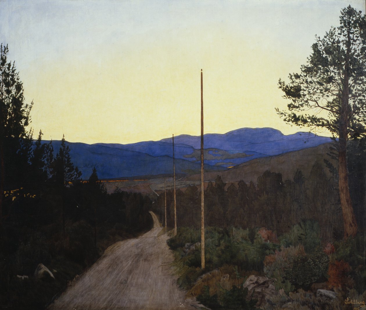 Cabeça de país, estrada rural de Harald Oscar Sohlberg