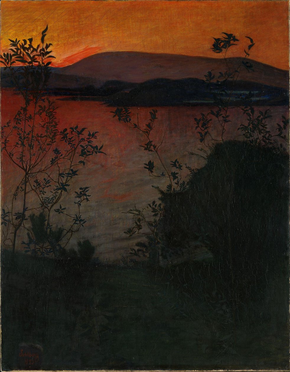 Brilho da noite de Harald Oscar Sohlberg