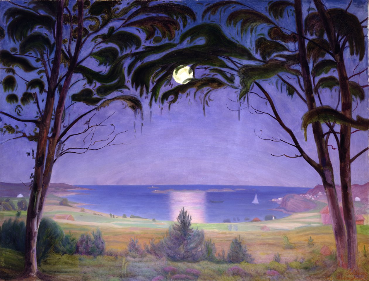Luz da Lua, Nevlunghavn de Harald Oscar Sohlberg