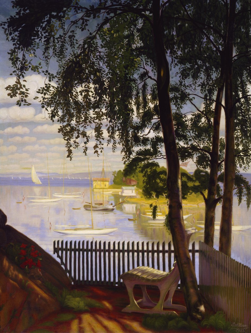 Domingo de Verão na baía de Nærsnes de Harald Oscar Sohlberg