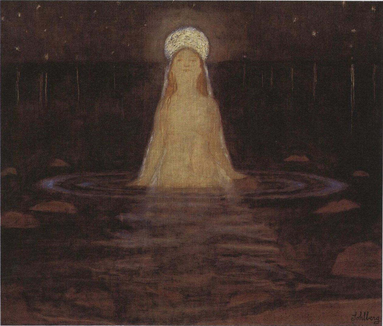 A sereia, 1897. de Harald Oscar Sohlberg