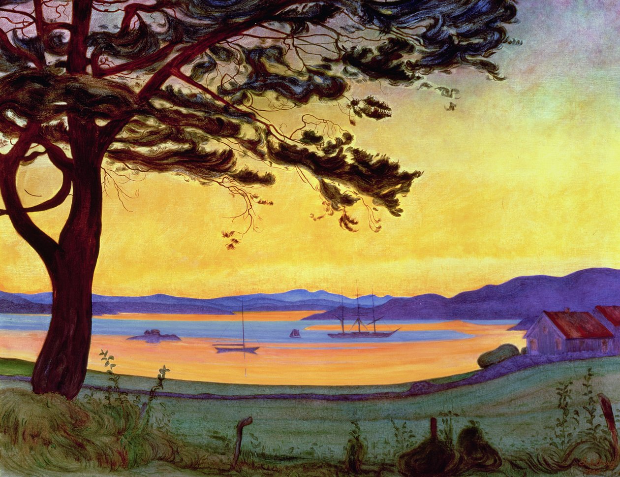 Vista, de, Helgeroa de Harald Oscar Sohlberg