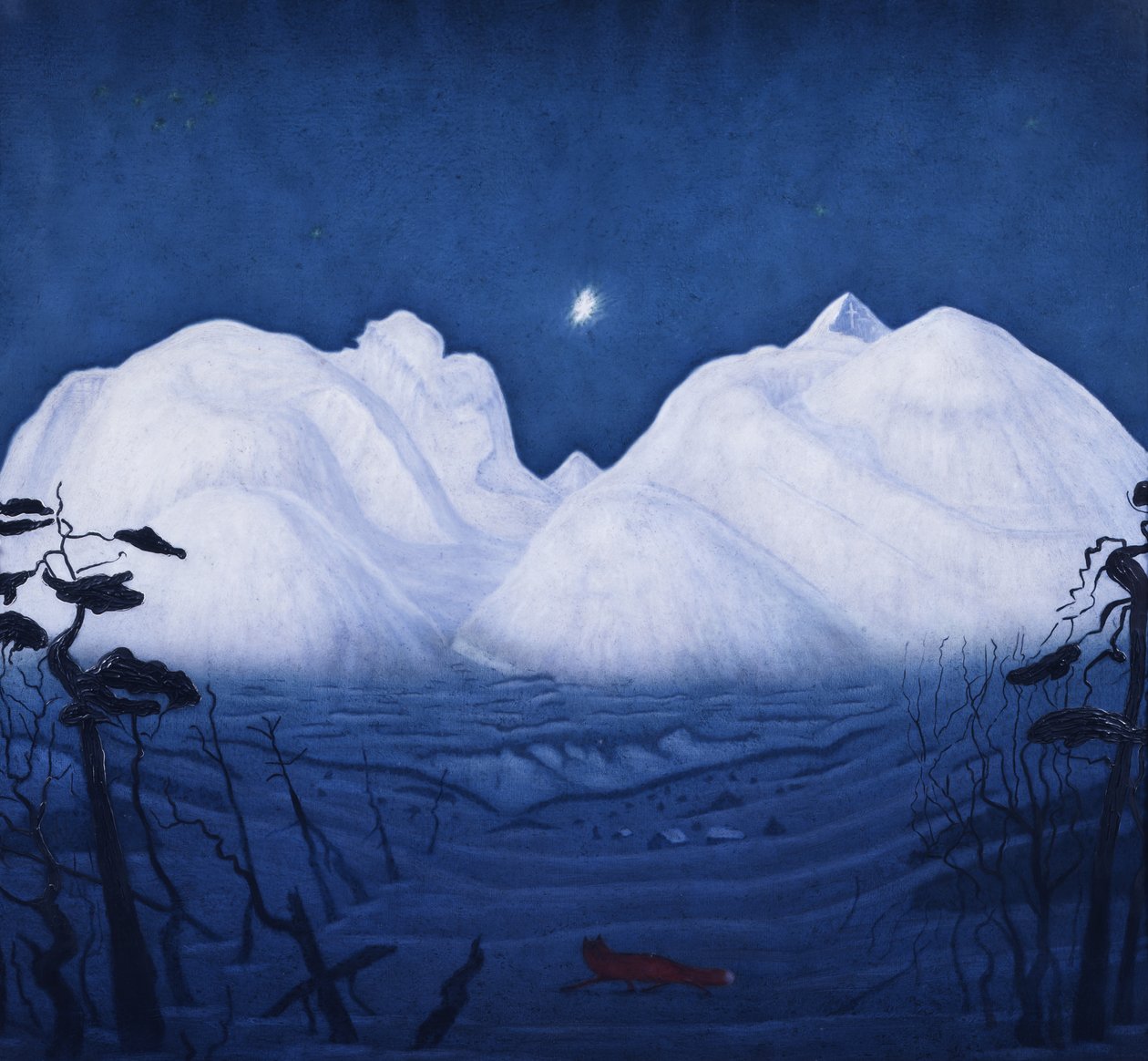 Noites de Inverno nas montanhas de Harald Oscar Sohlberg