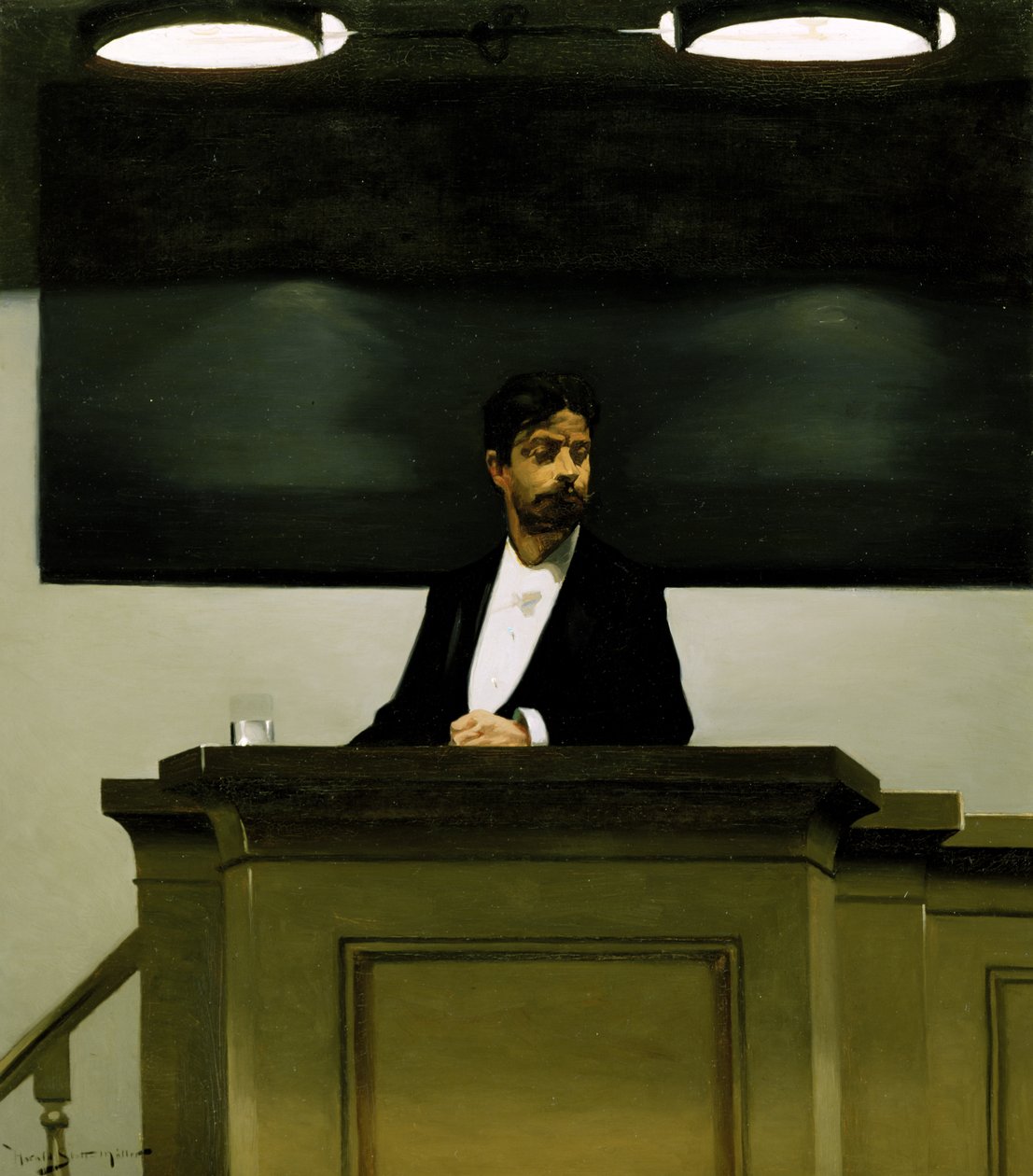 Georg Brandes (1842-1927) na Universidade de Copenhague, 1889 de Harald Slott Moller