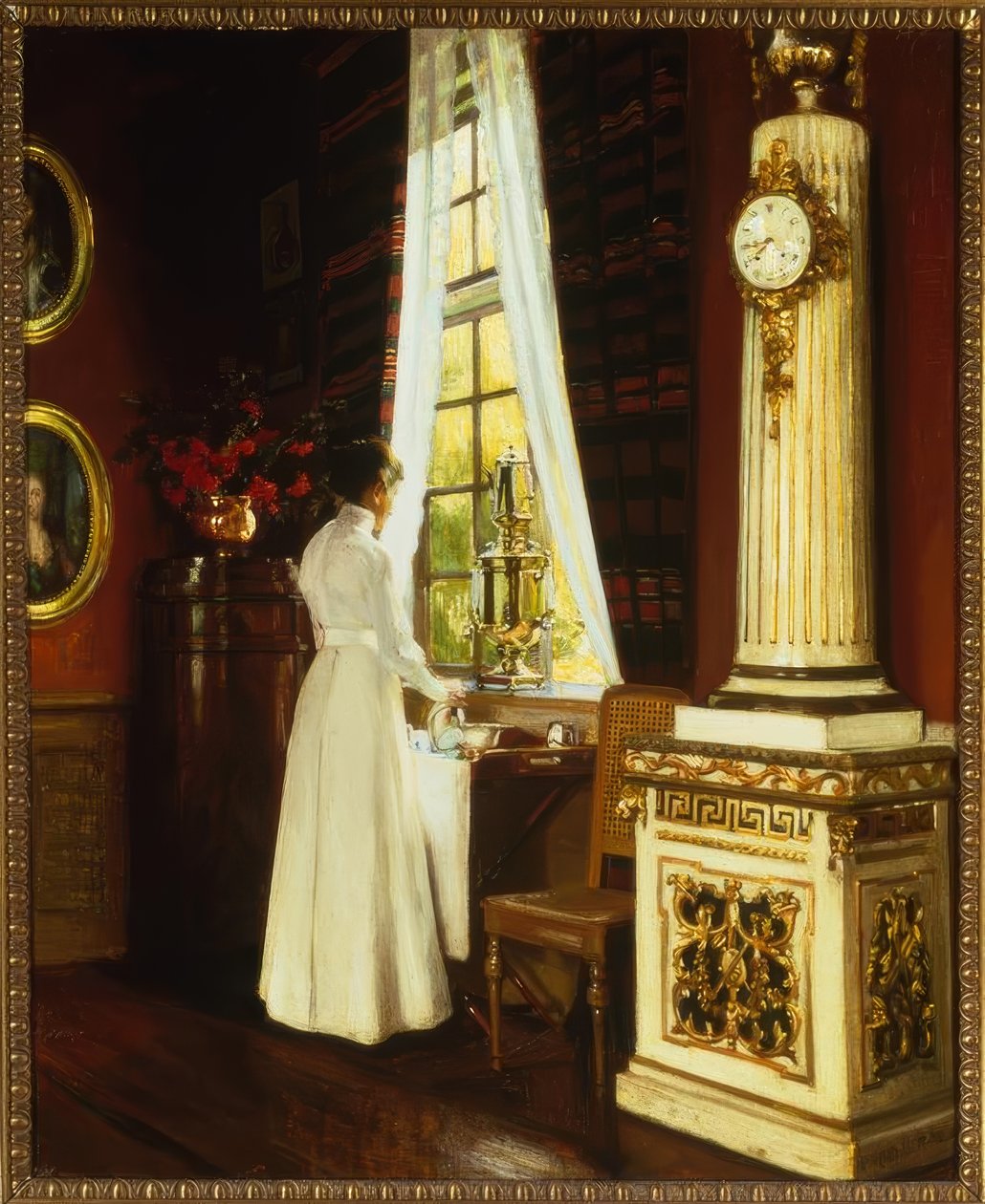 H. Slott-Möller, Café da manhã - Pintura, 1914 de Harald Slott Moller