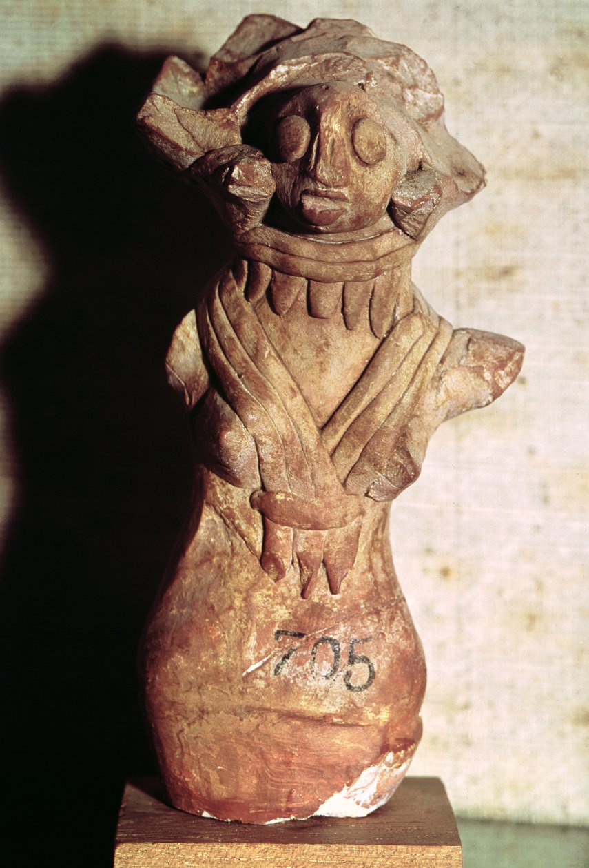 Figura de uma deusa-mãe, do vale do Indo, Paquistão, 3000-15000 aC de Harappan