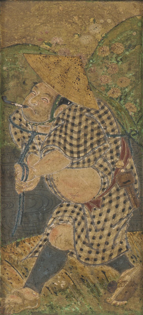 Painel, período Edo, final do século XVII a meados do século XVIII. de Haritsu Ogawa