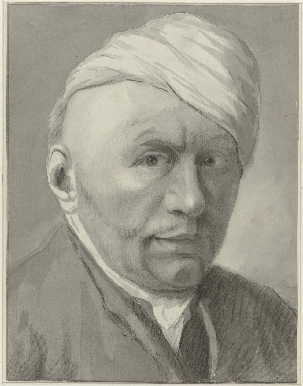 Auto-retrato do desenhista Harmanus van Tuylen, com chapéu de Harmanus Tuylen