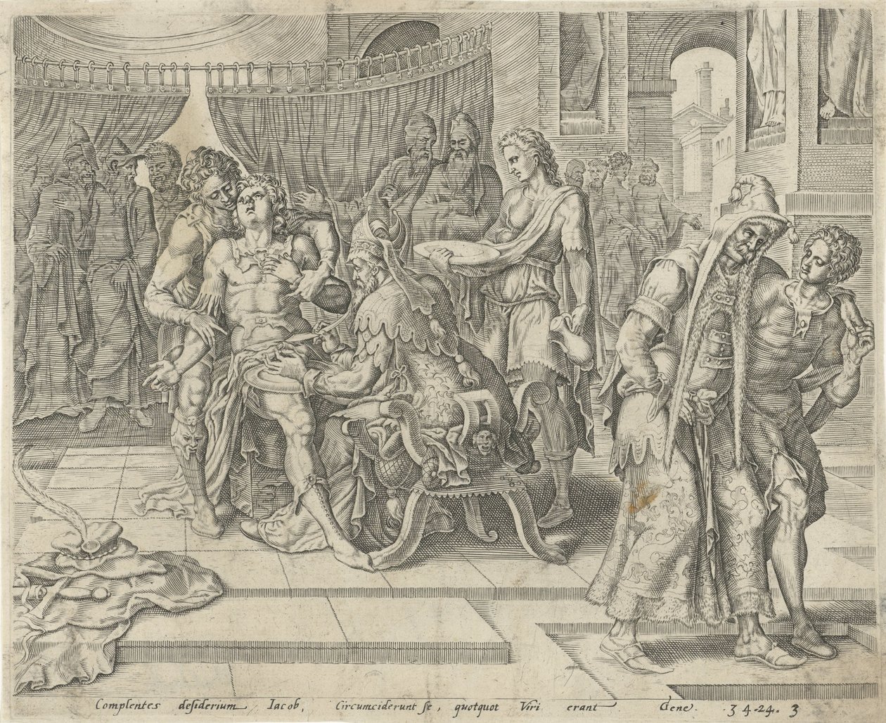 Circuncisão de Siquém História de Diná e Siquém (título da série) de Harmen Jansz Muller