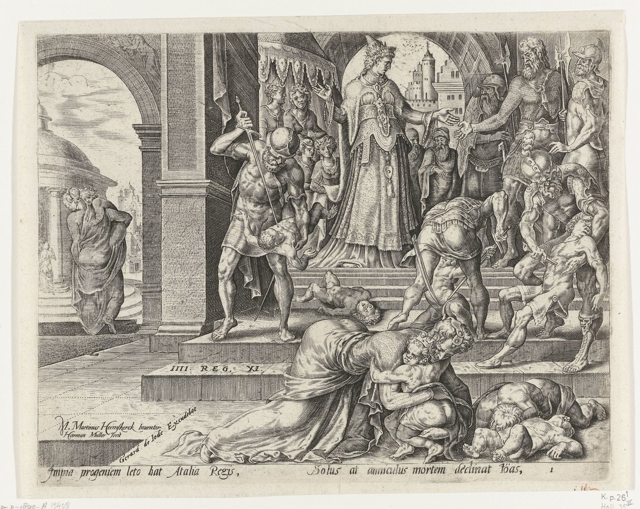 Rainha Atalja manda matar os filhos reais História de Joás e Rainha Atalja (título da série) de Harmen Jansz Muller