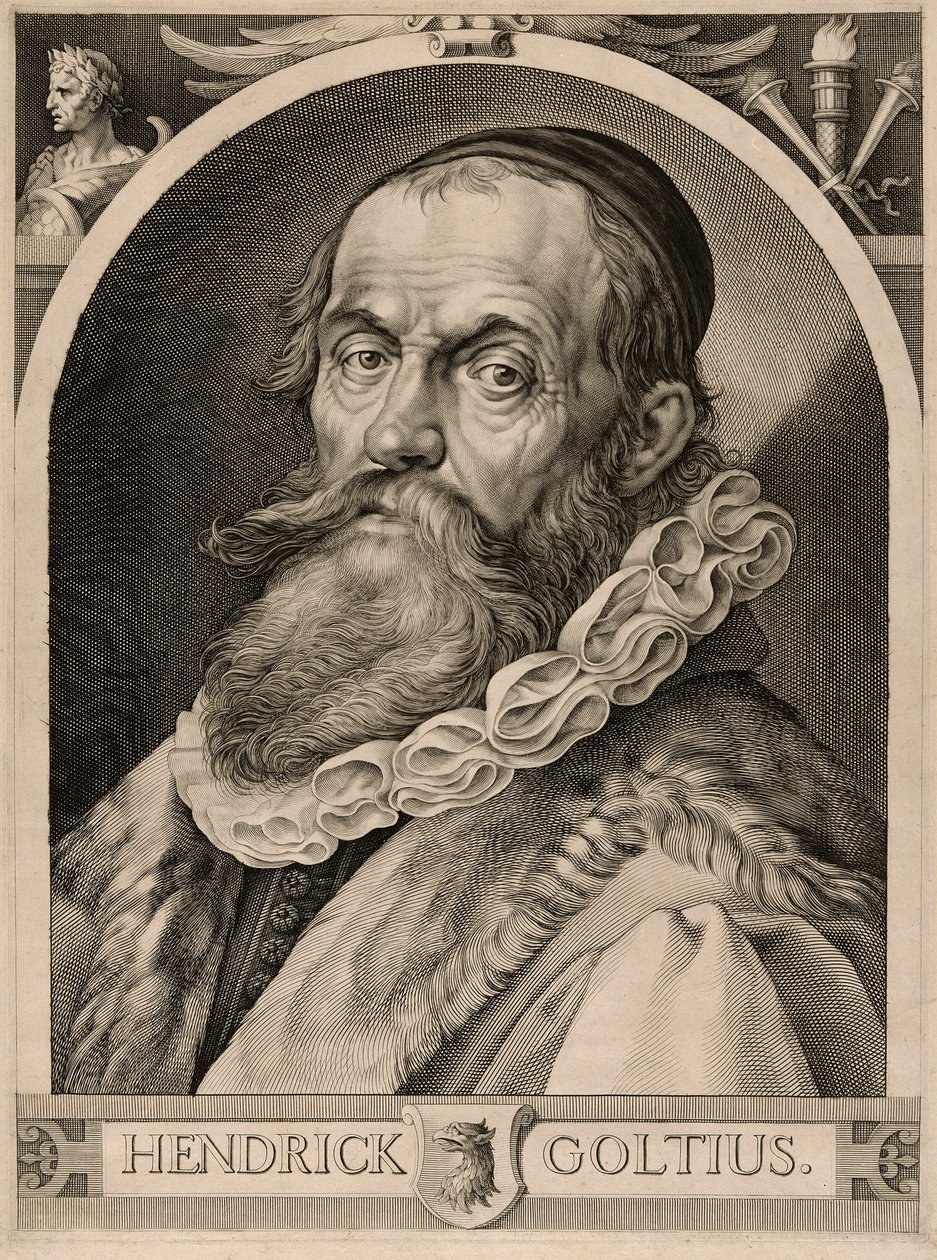 Retrato de Hendrick Goltzius de Harmen Jansz. Muller
