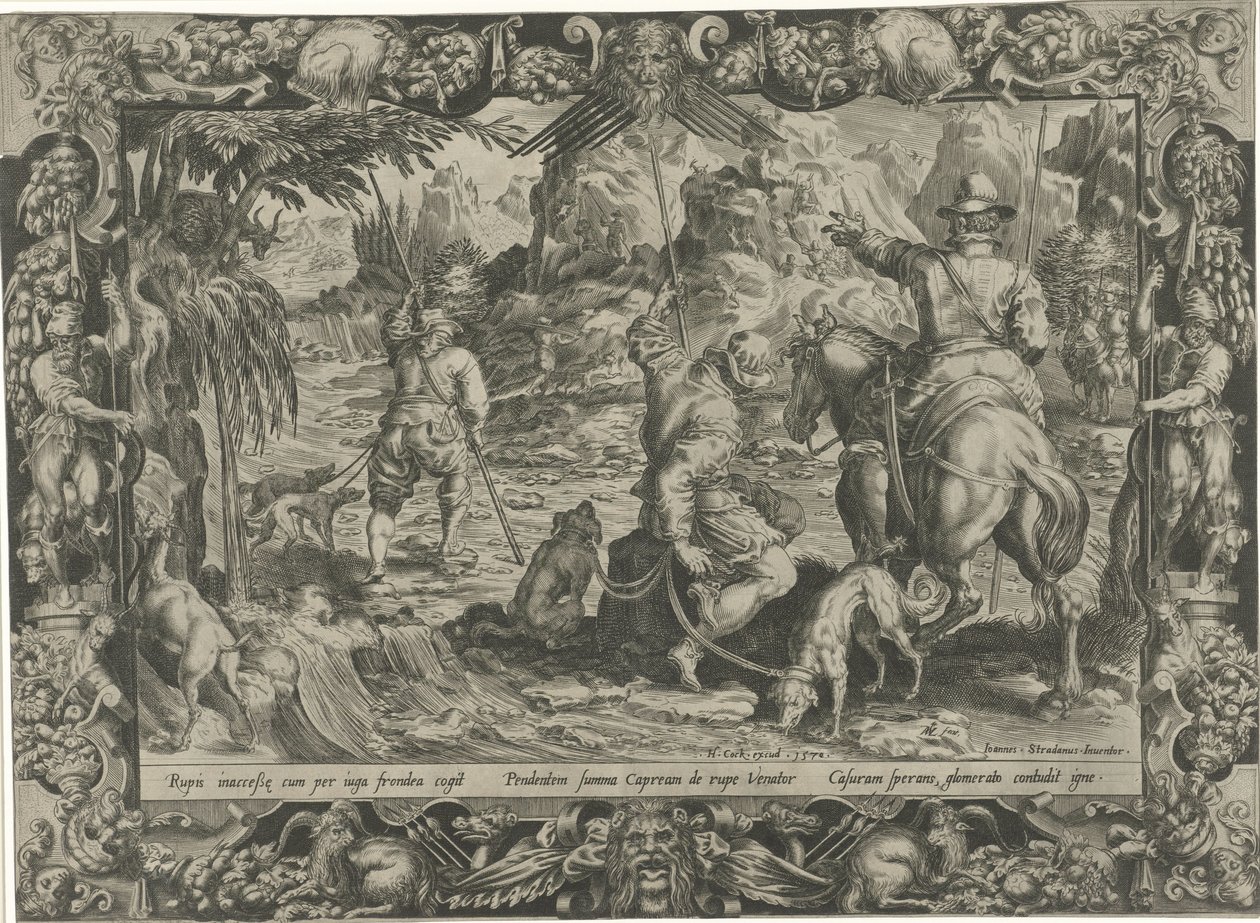 Caça ao Capricórnio Cenas de caça (título da série) de Harmen Jansz Muller