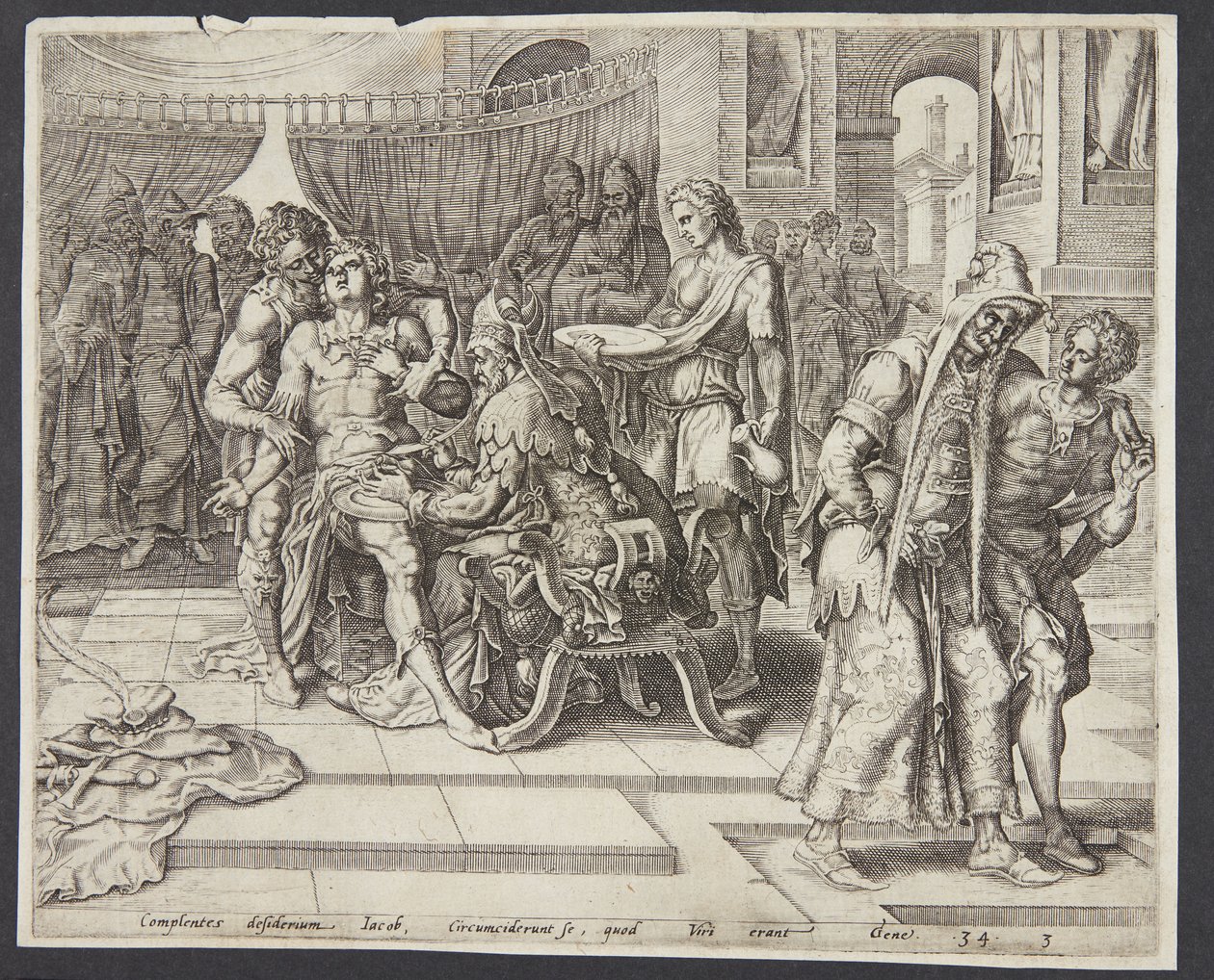 A circuncisão de Siquém de Harmen Jansz. Muller