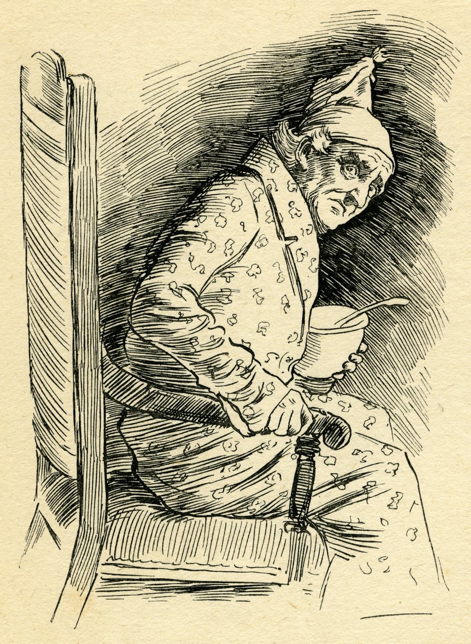 Uma canção de natal de Charles Dickes de Harold Copping
