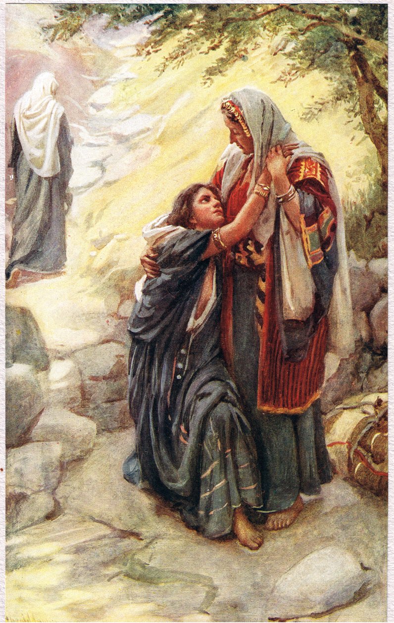 Naomi, ilustração de &39;Mulheres da Bíblia&39;, publicada pela The Religious Tract Society, 1927 de Harold Copping