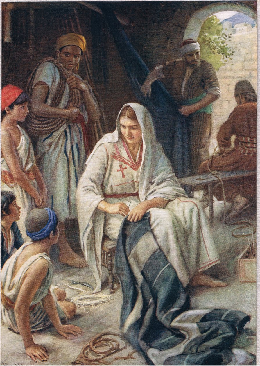 Priscilla, ilustração de &39;Mulheres da Bíblia&39;, publicado pela The Religious Tract Society, 1927 de Harold Copping