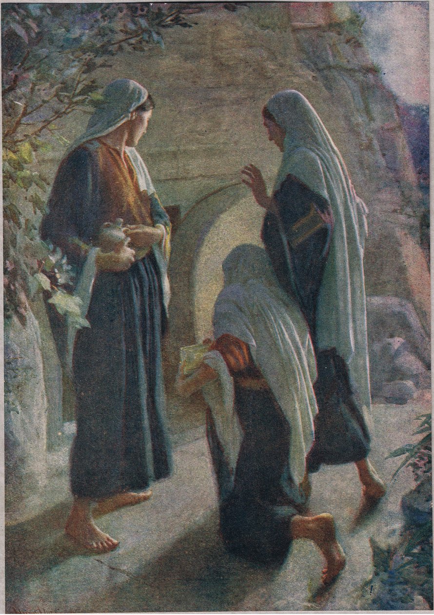 Mulher, em, a, sepulchre de Harold Copping