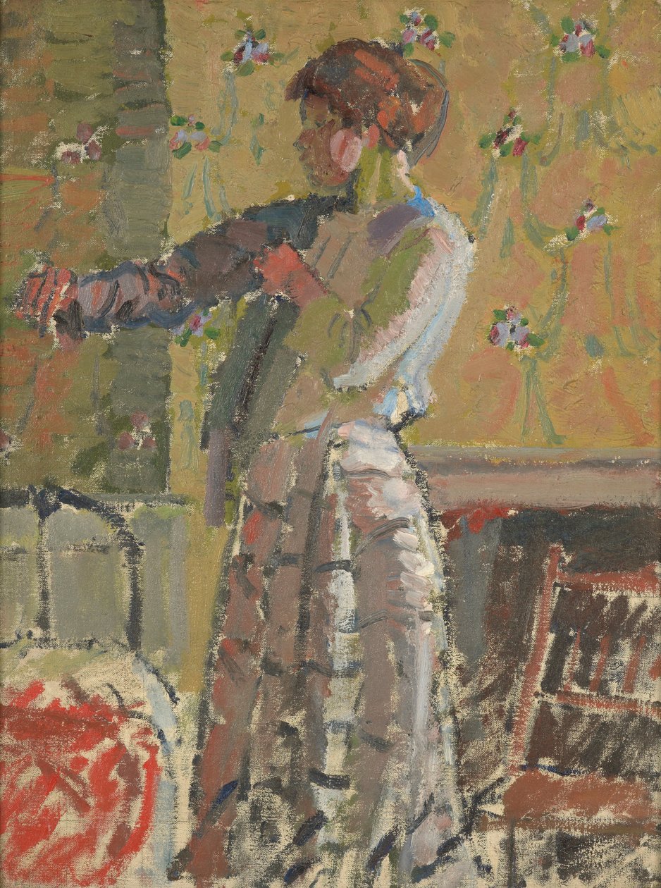 Garota se vestindo de Harold Gilman
