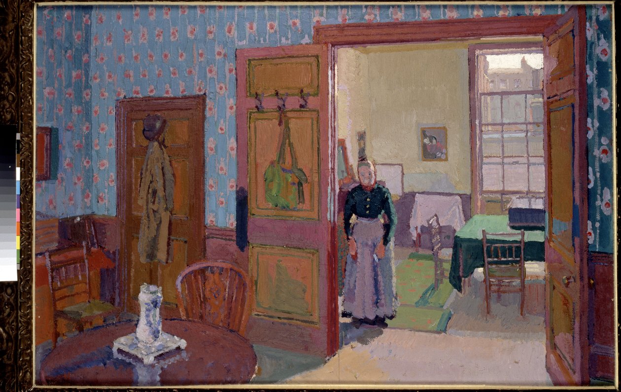 Interior com a Sra. Mounter, do século XIX de Harold Gilman