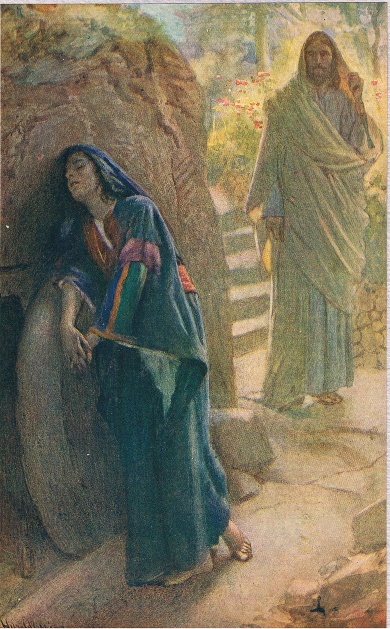 Maria Madalena, ilustração do livro "Mulheres da Bíblia", publicado pela The Religious Tract Society de Harold Copping