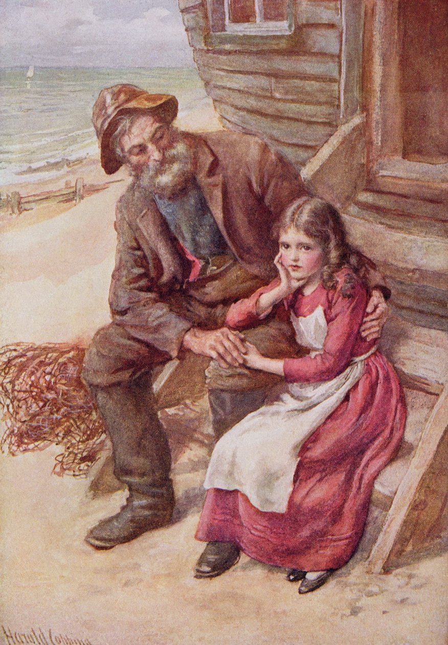 Peggotty e Little Emily, ilustração para 