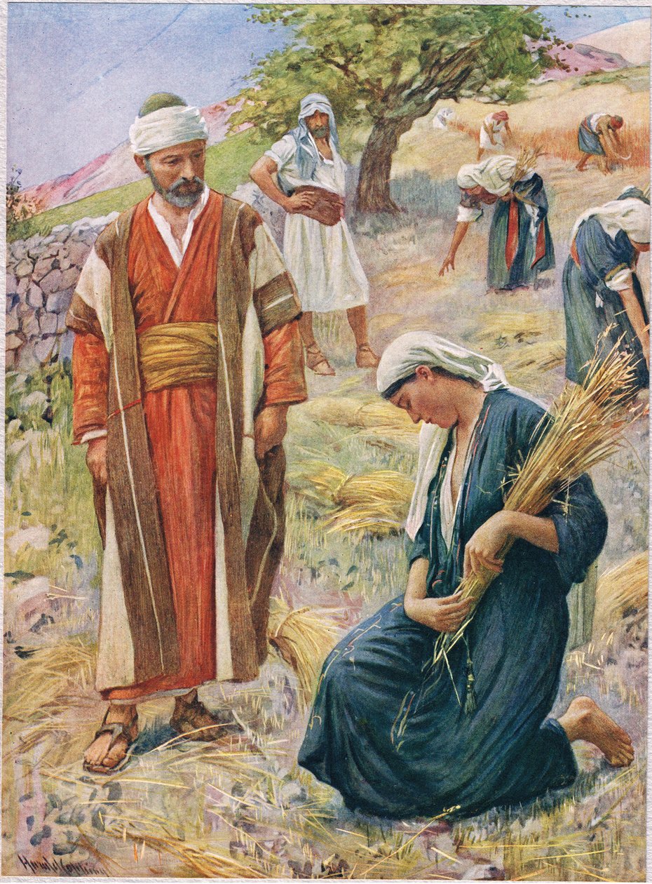 Ruth, ilustração de &39;Mulheres da Bíblia&39;, publicado pela The Religious Tract Society, 1927 de Harold Copping