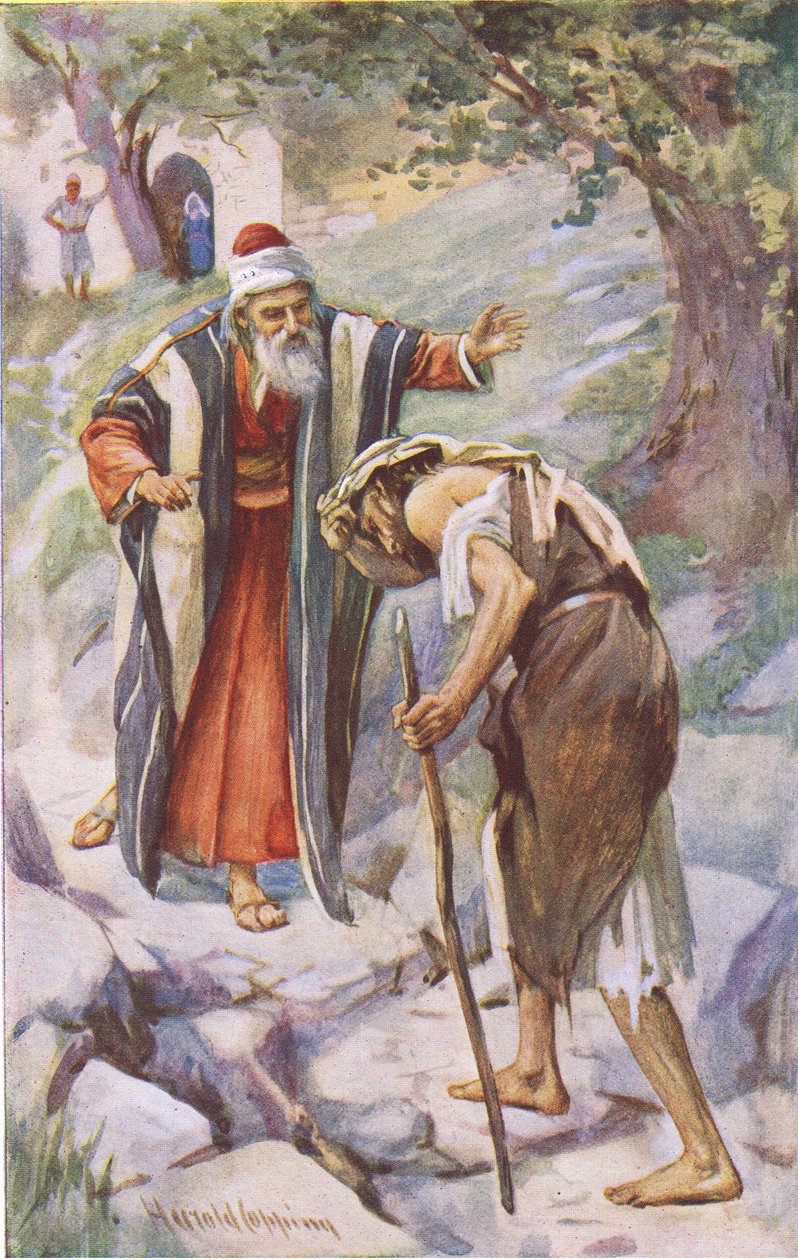 O filho pródigo, ilustração deHarold Copping Pictures: The Crown Series, c.1920s de Harold Copping