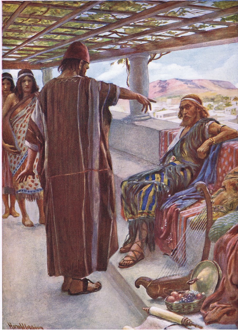 Tu és o homem, ilustração de imagens que ensinam a série da coroa, 1920 de Harold Copping