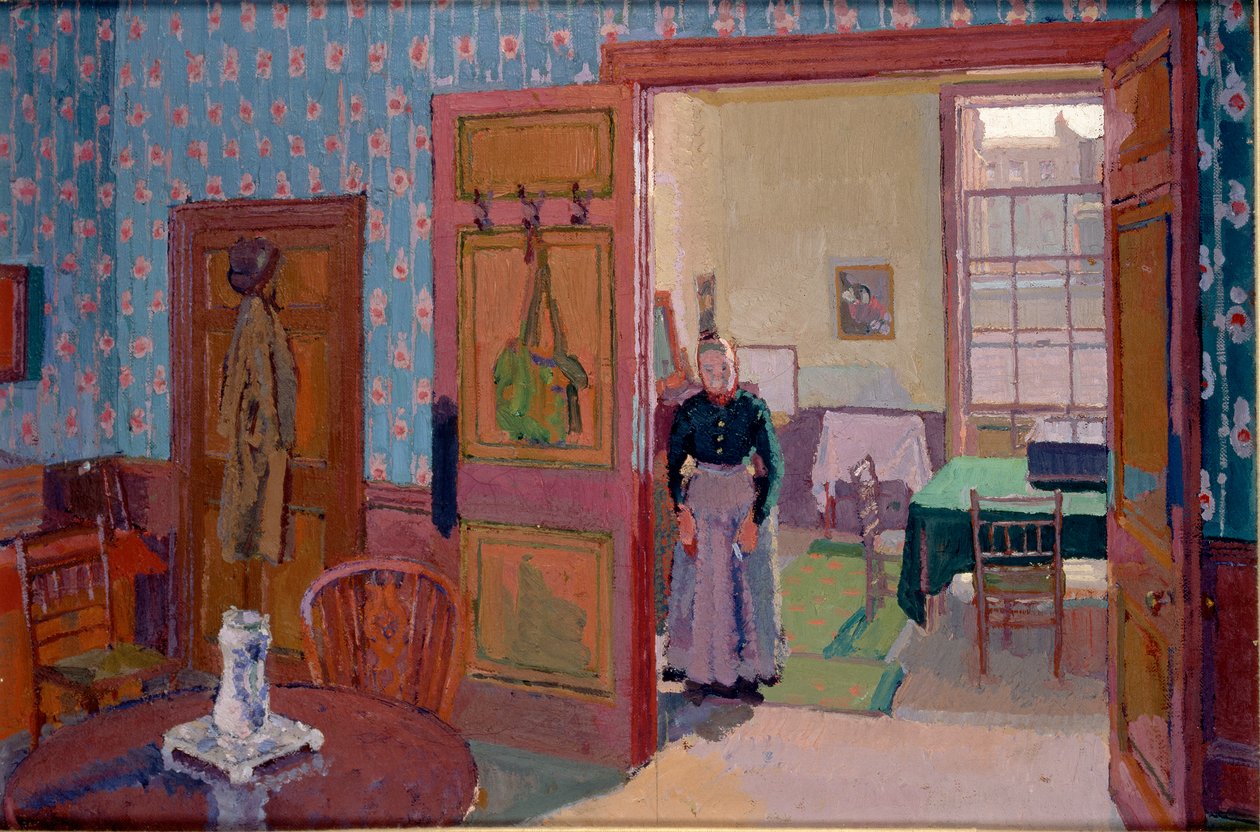 Interior com Mrs Mounter, 1916-1917 de Harold Gilman