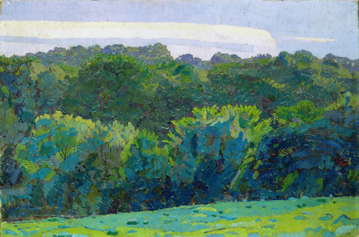 Paisagem, somerset, 1917 de Harold Gilman