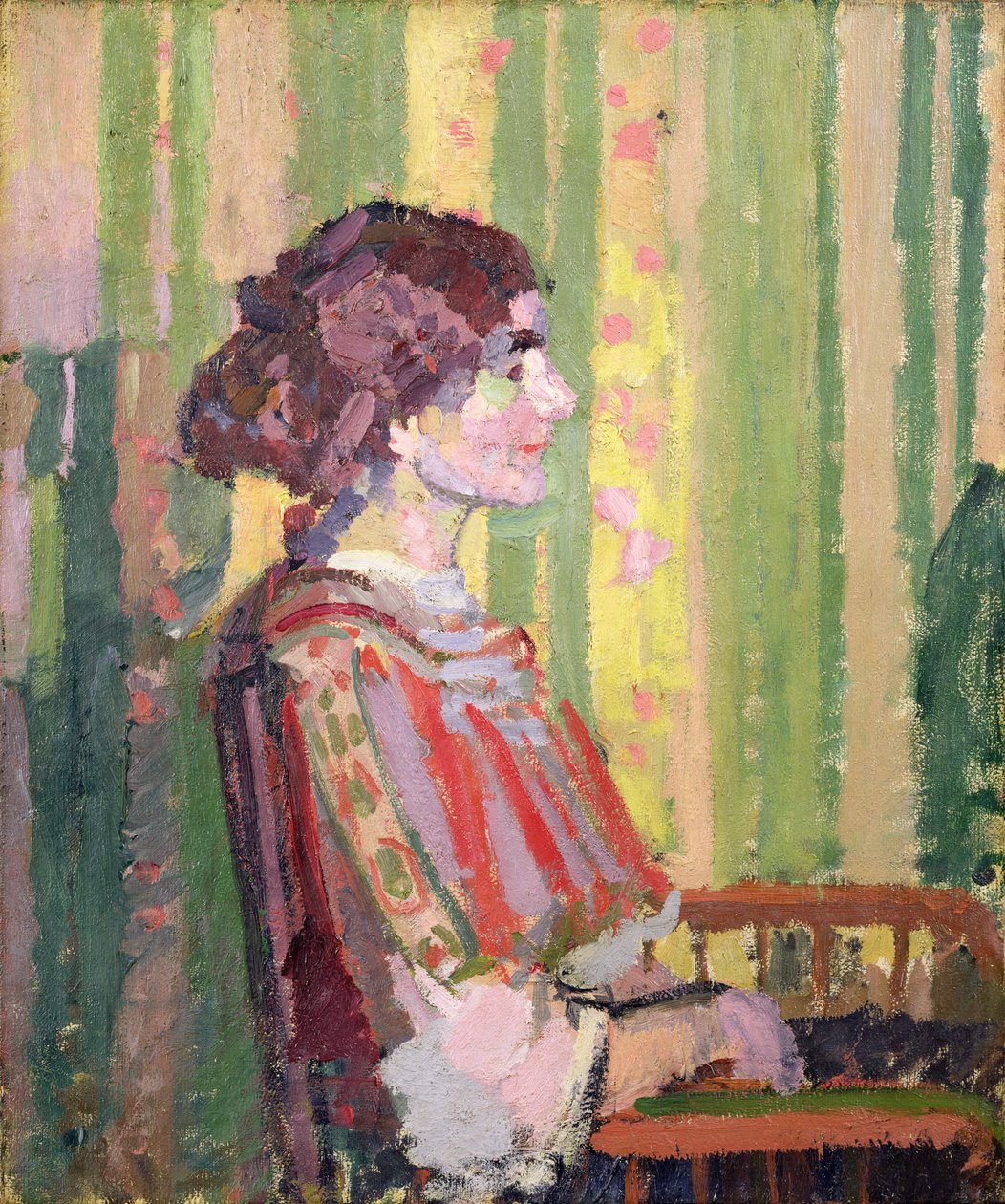 Sra. Robert Bevan, c.1913 (óleo sobre tela) de Harold Gilman