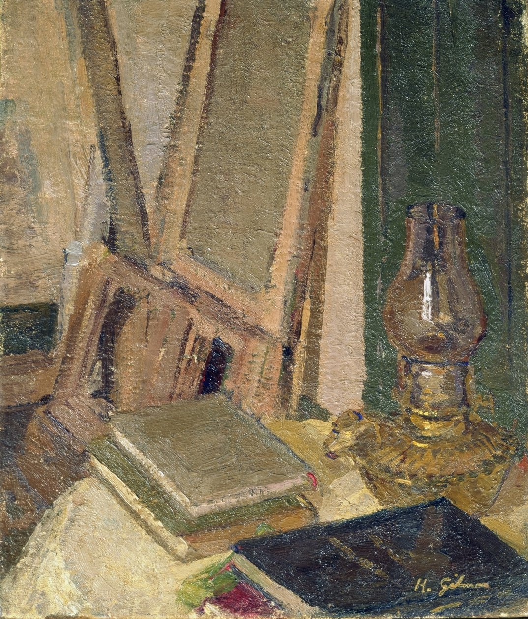 Interior do estúdio de Harold Gilman