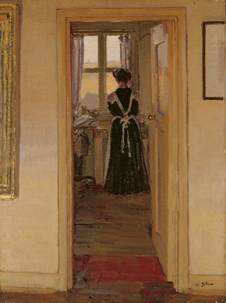 A cozinha (óleo sobre tela) de Harold Gilman