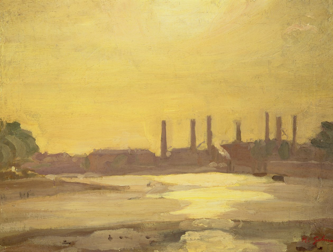 O Tamisa no Chelsea de Harold Gilman