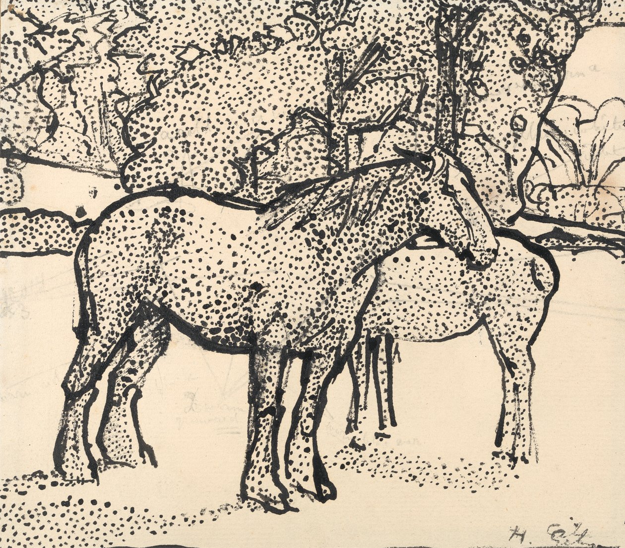 Dois Cavalos de Harold Gilman