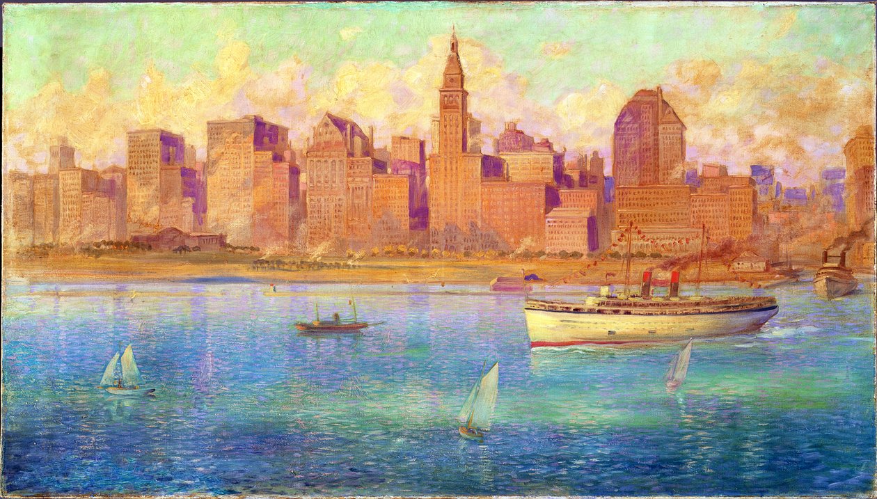 Lake Front, Chicago (óleo sobre tela) de Harold Harrington Betts