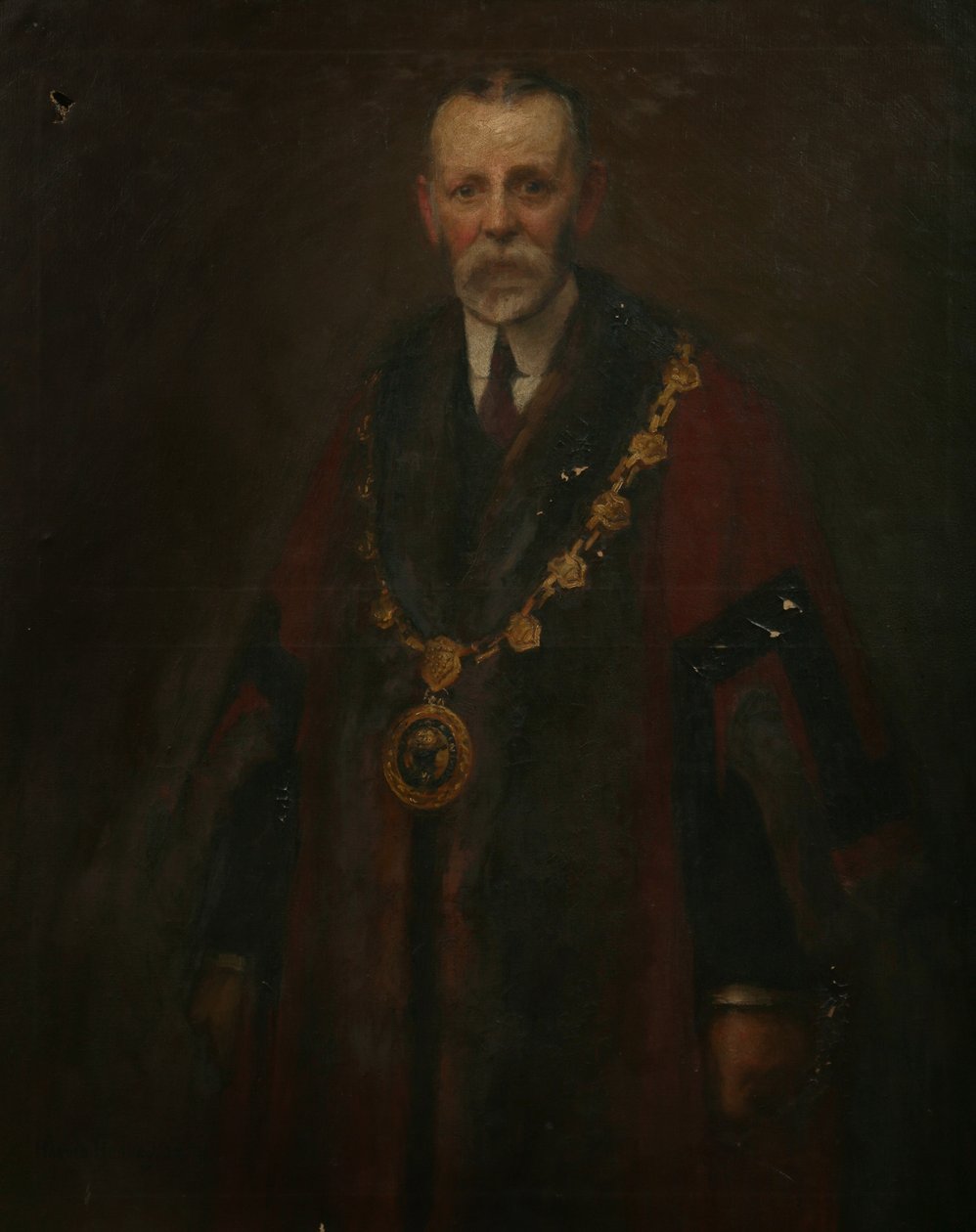 Alderman A. K. Barnett, c.1914 (óleo sobre tela) de Harold Harvey