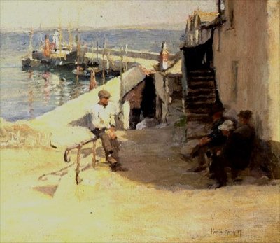 Cena da Rua Newlyn de Harold Harvey