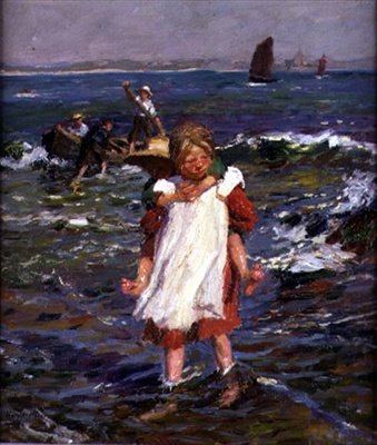 Wading Ashore de Harold Harvey