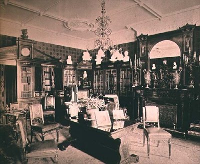The Library, Wickham Hall, Kent de Harold Palmer